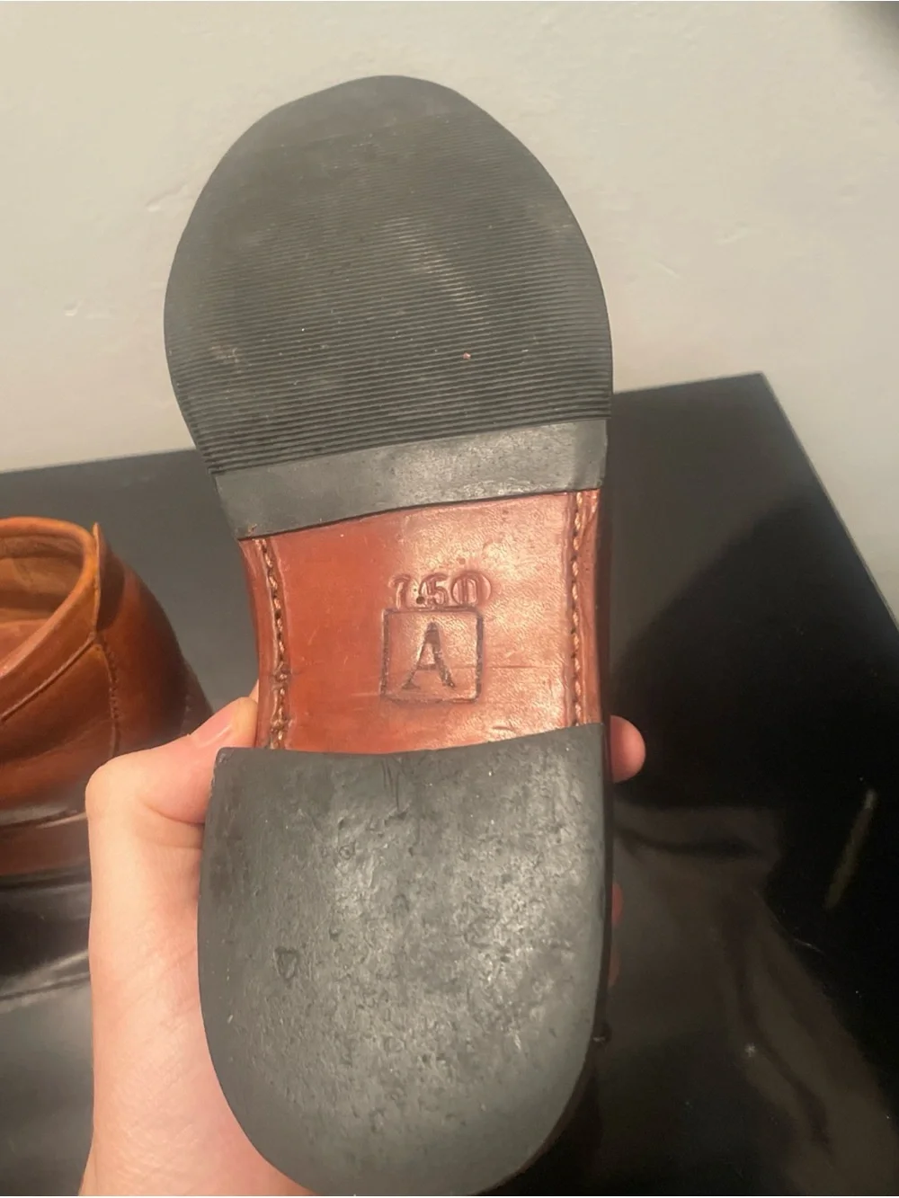 Adelante Luca Leather Handcrafted Men’s Caramel Penny‎ Loafers Size US 7.5 D